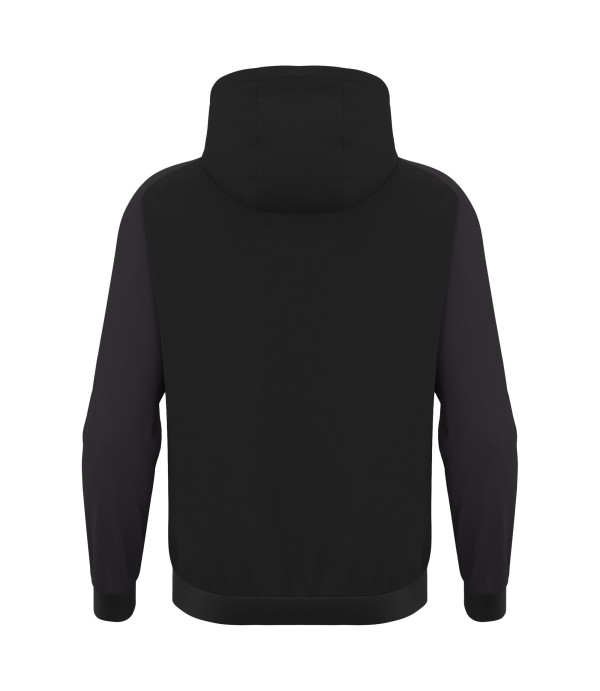 CHRONOS FULL ZIP HOODY TOP BLK/DGRY