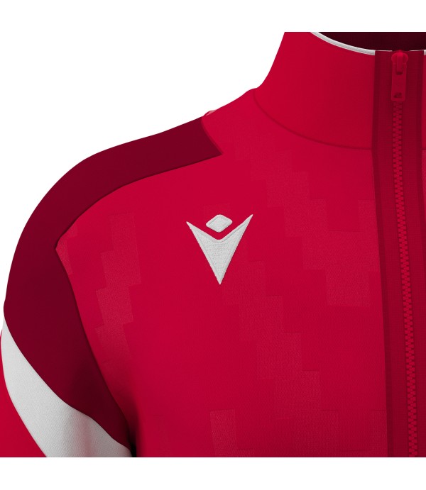 ODIN FULL ZIP TOP RED/WHT