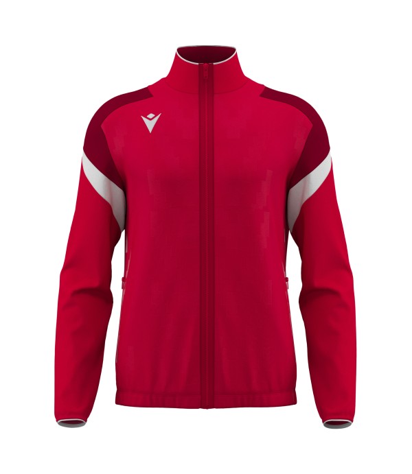 ODIN FULL ZIP TOP RED/WHT