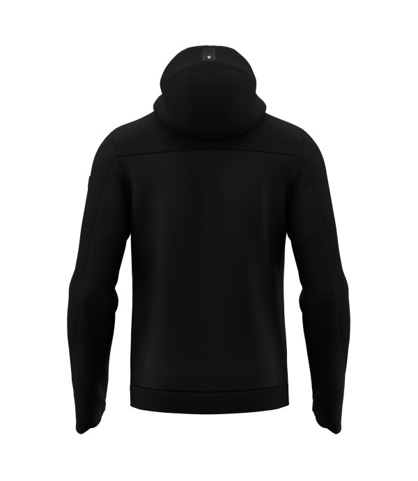 ATH ICON AWER HOODED FZIP TECH TOP BLK/DGRY