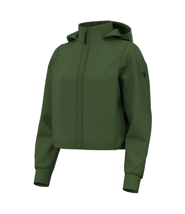 ATH ICON BLOOM WMN HOODED FZIP SWEATSHRT MGRN/LMGRN