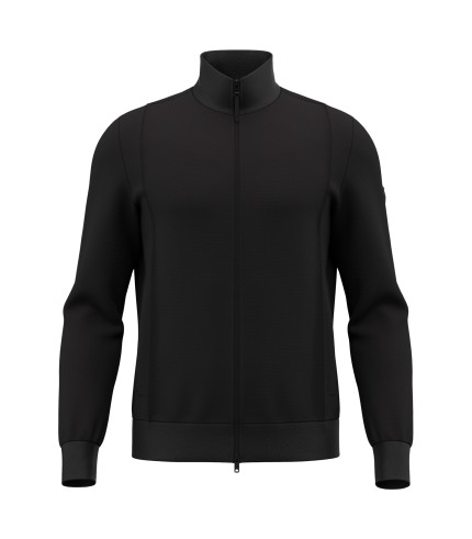ATH ICON LAGOON CTNPLY FZIP TOP BLK/DGRY