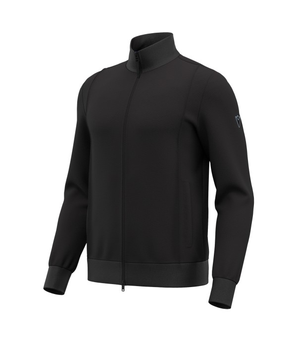 ATH ICON LAGOON CTNPLY FZIP TOP BLK/DGRY