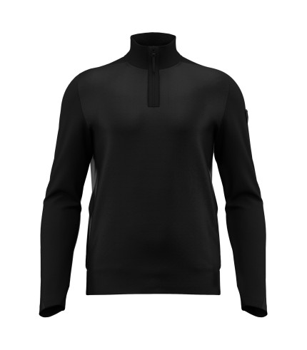 ATH ICON LUNARIS 1/4 ZIP SWEATSHRT BLK/DGRY