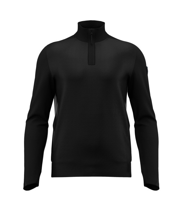 ATH ICON LUNARIS 1/4 ZIP SWEATSHRT BLK/DGRY