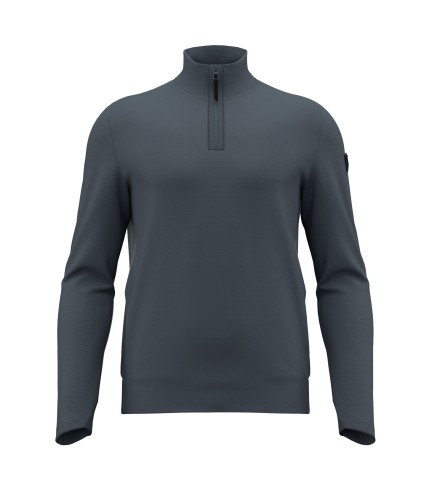 ATH ICON LUNARIS 1/4 ZIP SWEATSHRT MGRY/DGRY