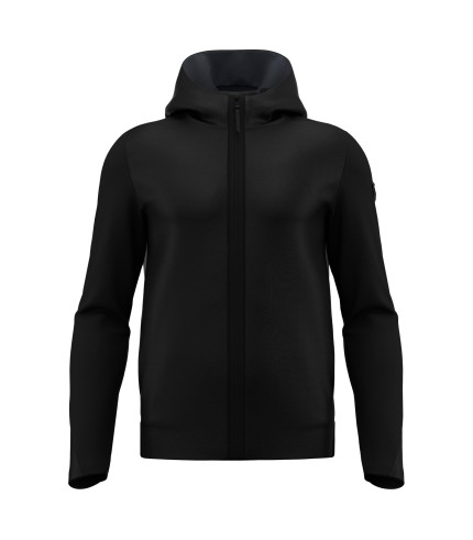 ATH ICON MIDNIGHT HOODED FZIP SWEATSHRT BLK/DGRY