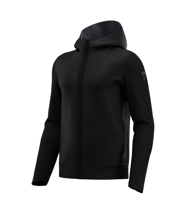 ATH ICON MIDNIGHT HOODED FZIP SWEATSHRT BLK/DGRY