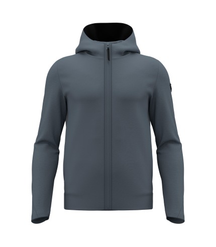 ATH ICON MIDNIGHT HOODED FZIP SWEATSHRT MGRY/DGRY