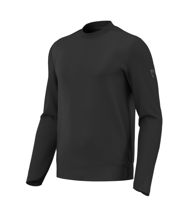 ATH ICON MOONCREST R-NECK SWEATSHRT BLK/DGRY