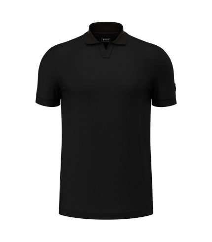 ATH ICON RADIANT CTN POLO PIQUET SS BLK/DGRY