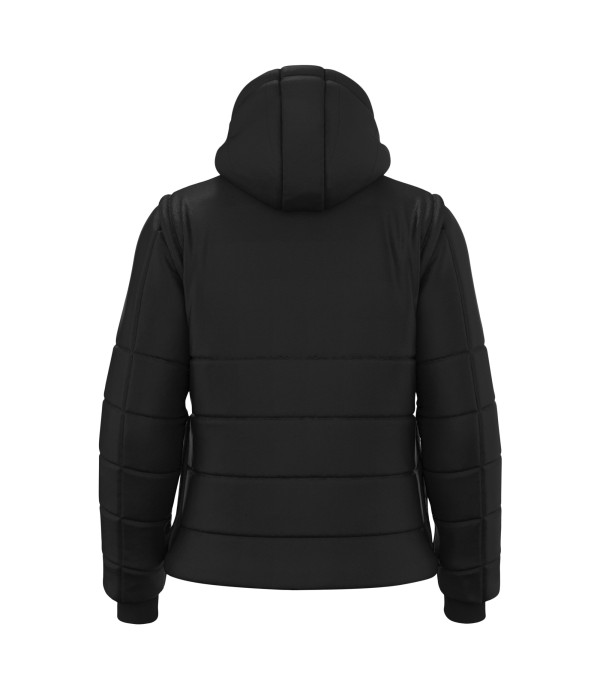 DUALITY PADDED JKT W/DETACH SLEEVES BLK/NS