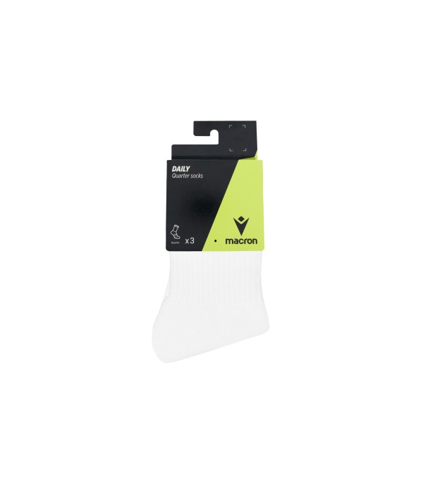 DAILY QUARTER SOCKS WHT/NS