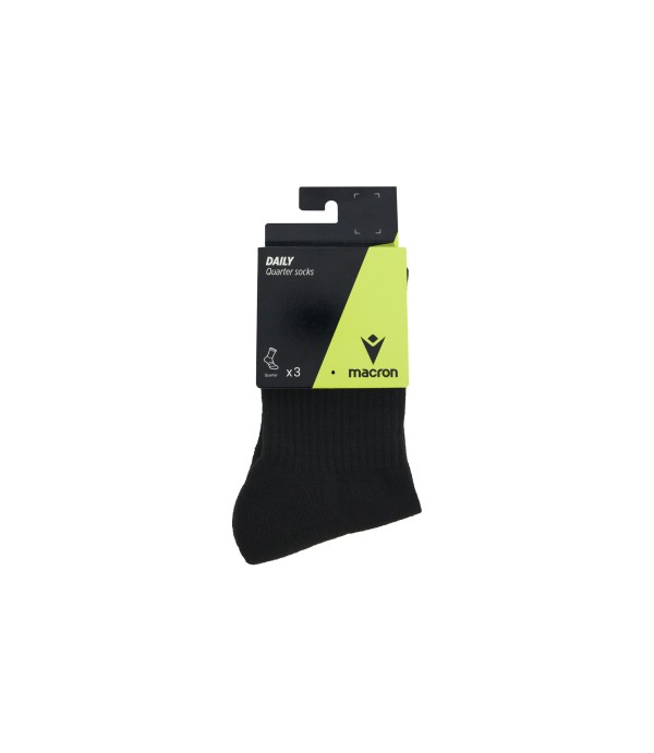 DAILY QUARTER SOCKS BLK/NS