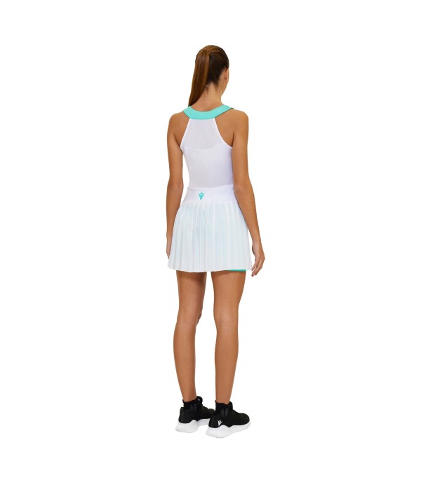 PADEL CC LUCILLA DRESS WOMAN WHT/AQUA PRINTED