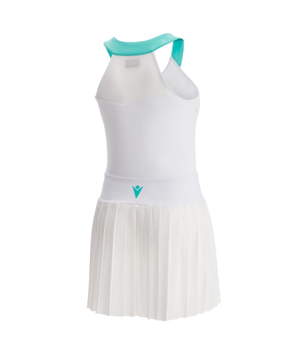 PADEL CC LUCILLA DRESS WOMAN WHT/AQUA PRINTED