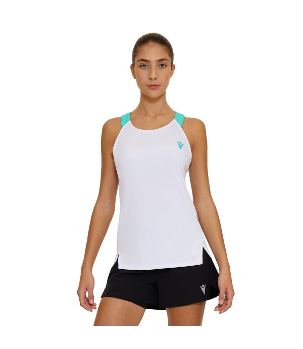 PADEL PRIME CC ICIAR II TANK WOMAN WHT/AQUA PRINTED