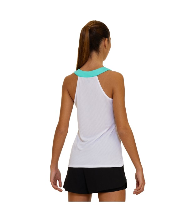 PADEL PRIME CC ICIAR II TANK WOMAN WHT/AQUA PRINTED