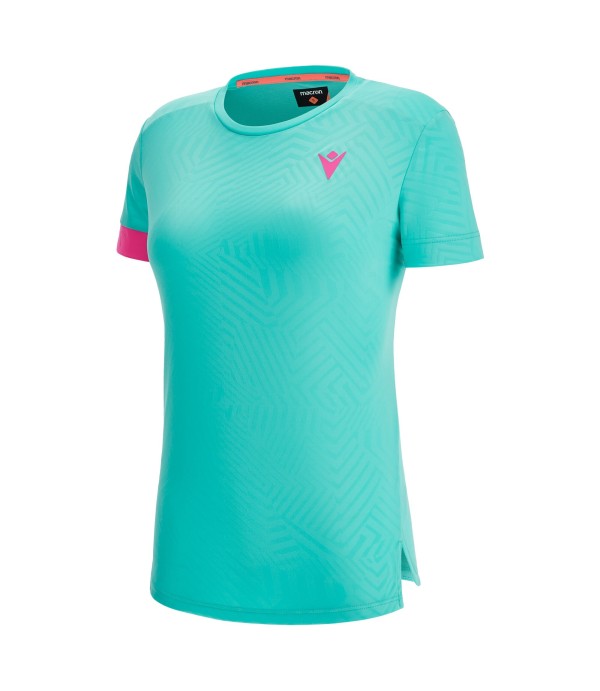 PADEL START CC DOMIZIA T-SHIRT WOMAN AQUA/NPNK PRINTED