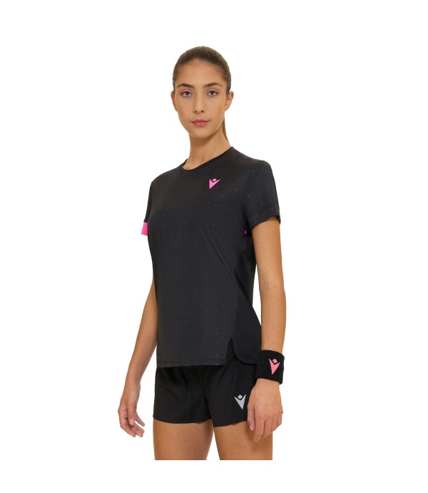 PADEL START CC DOMIZIA T-SHIRT WOMAN BLK/NPNK