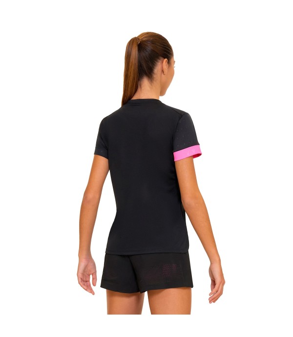 PADEL START CC DOMIZIA T-SHIRT WOMAN BLK/NPNK