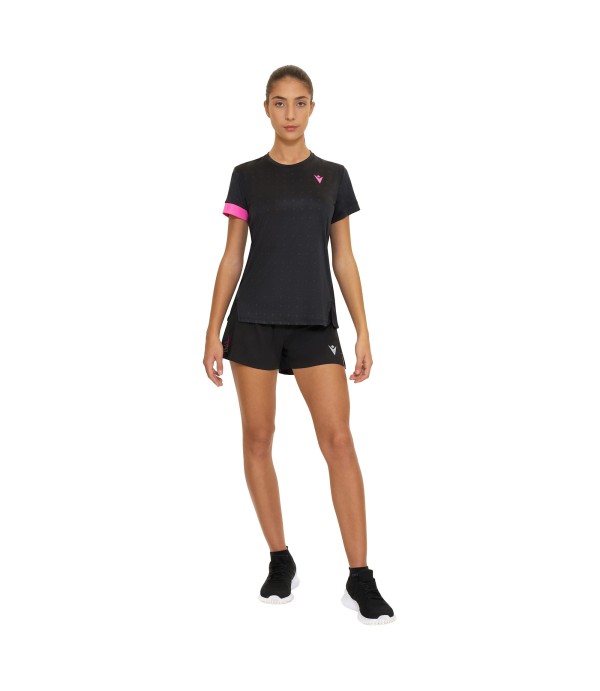 PADEL START CC DOMIZIA T-SHIRT WOMAN BLK/NPNK