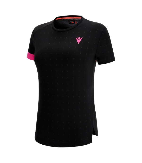 PADEL START CC DOMIZIA T-SHIRT WOMAN BLK/NPNK