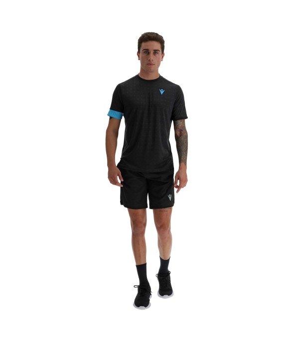 PADEL START CB JUAN T-SHIRT SS MAN BLACK/NEON SKY