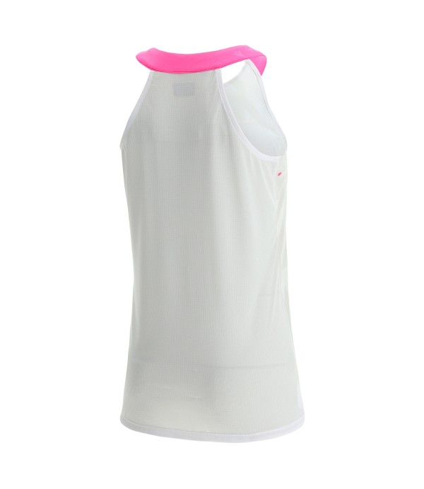 PADEL PRIME CB ICIAR TANK WOMAN WHITE/NEON PINK PRINTED