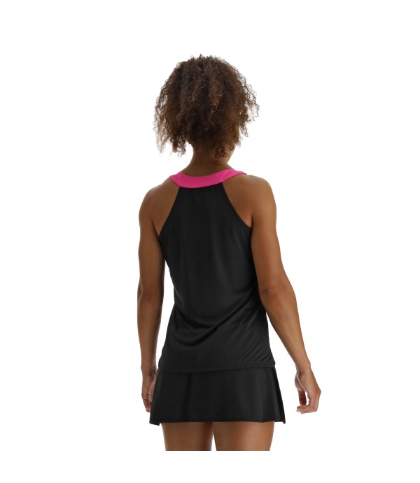 PADEL PRIME CB ICIAR TANK WOMAN BLACK/NEON PINK PRINTED