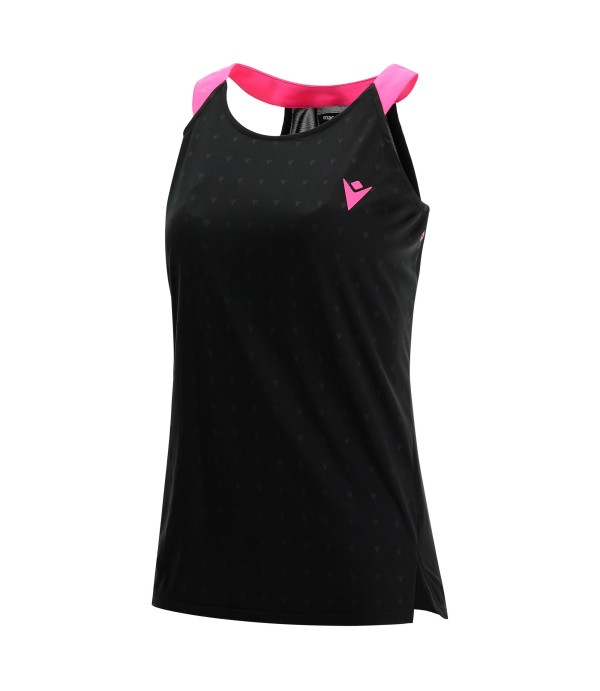 PADEL PRIME CB ICIAR TANK WOMAN BLACK/NEON PINK PRINTED