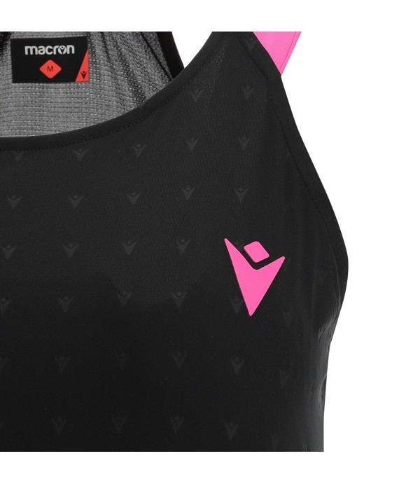 PADEL PRIME CB ICIAR TANK WOMAN BLACK/NEON PINK PRINTED