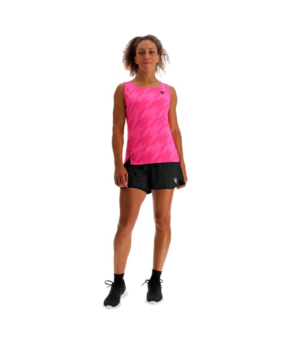 PADEL START CB LUCIA SINGLET WOMAN NEON PINK PRINTED