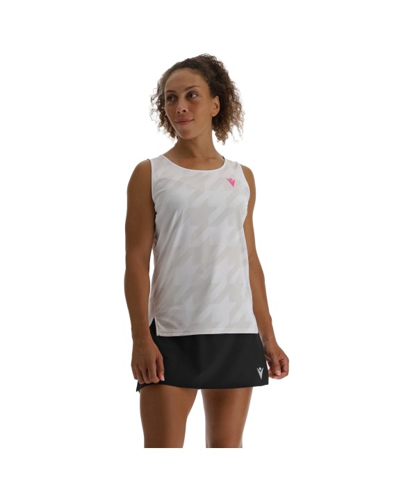 PADEL START CB LUCIA SINGLET WOMAN WHITE PRINTED