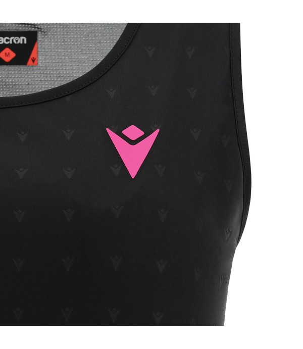 PADEL START CB LUCIA SINGLET WOMAN BLK PRINTED