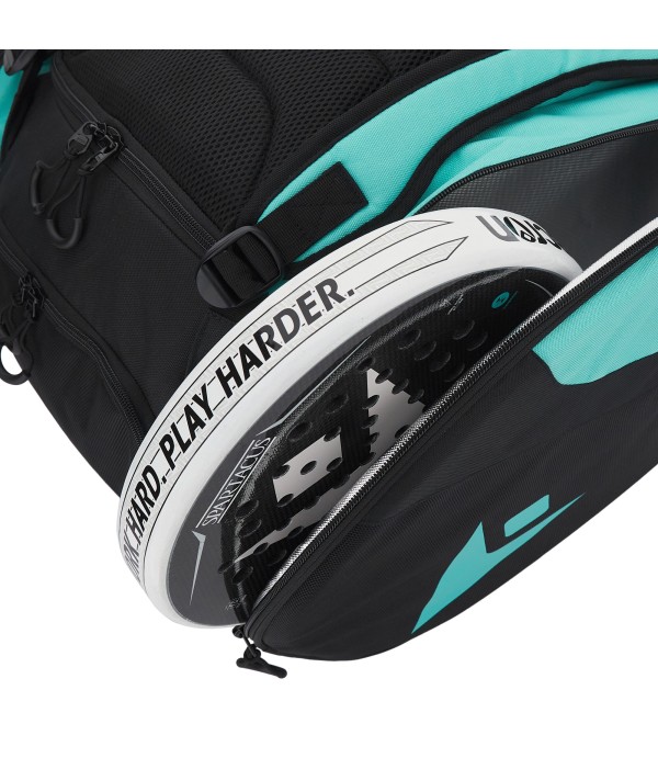 PADEL PHARETRA BAG BLK/AQUA